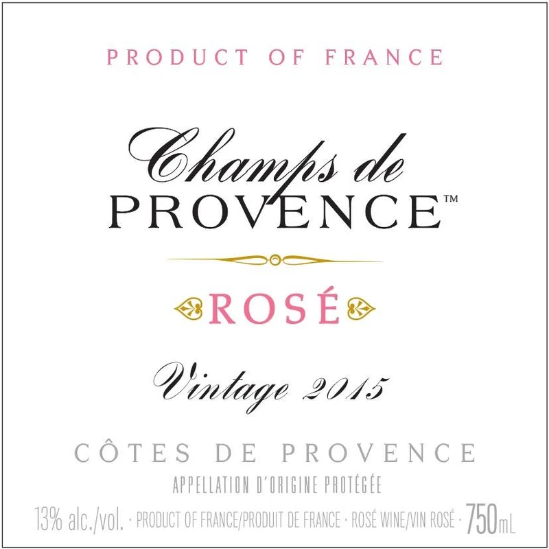 Champs De Provence Cotes De Provence Rose 750ml