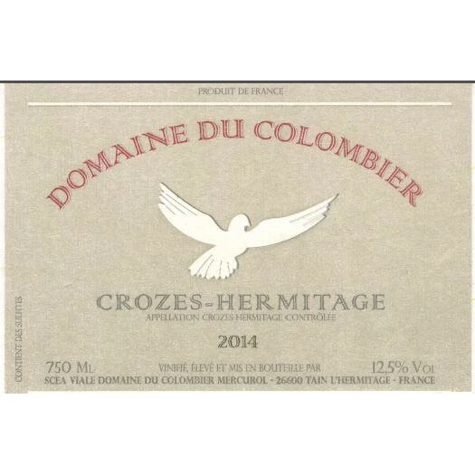 Domaine du ColombierÂ Hermitage Rouge Syrah 750ml