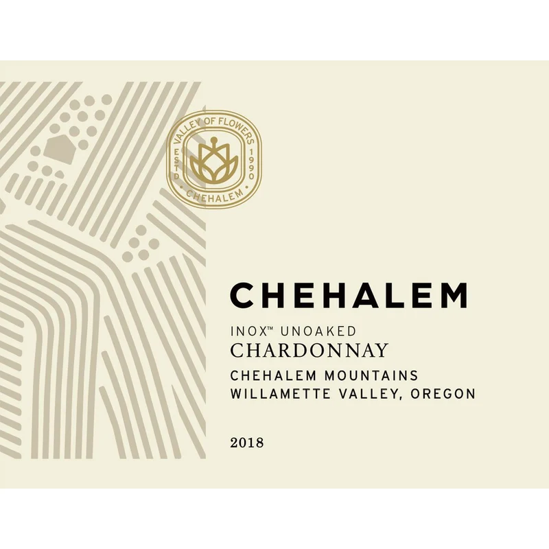 Chehalem Inox Willamette Valley Unoaked Chardonnay 750ml