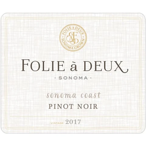 Folie A Deux Sonoma Coast Pinot Noir 750ml