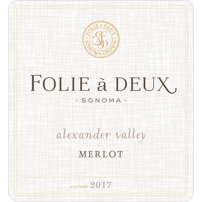 Folie A Deux Alexander Valley Merlot 750ml