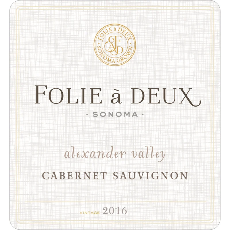 Folie A Deux Alexander Valley Cabernet Sauvignon 750ml
