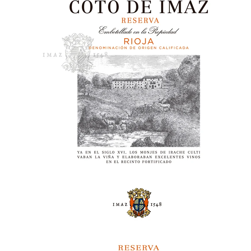 El Coto Imaz Rioja Reserva Tempranillo 750ml