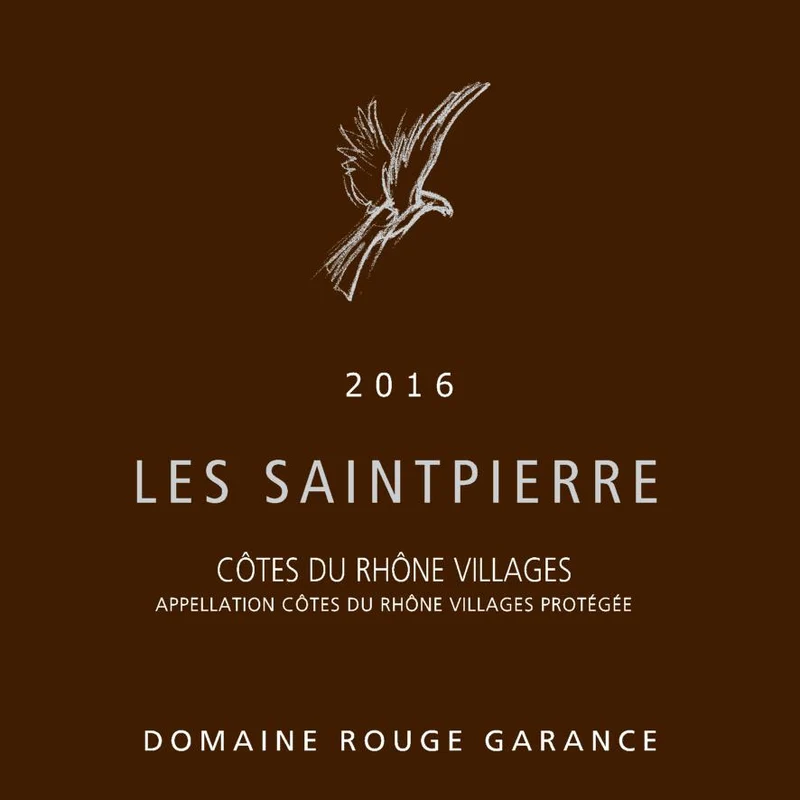 Domaine Rouge Garance Cotes Du Rhone Villages Les Saintpierre Red Blend 750ml