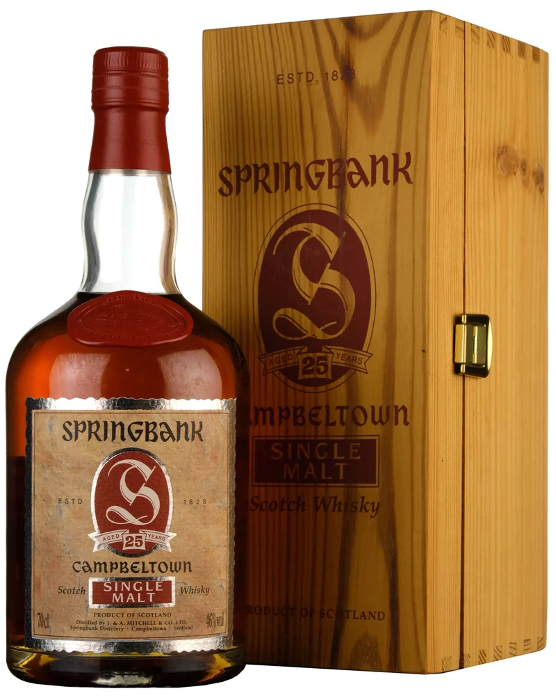 Springbank 25 Year Old Early 1990s J&A Mitchell Label