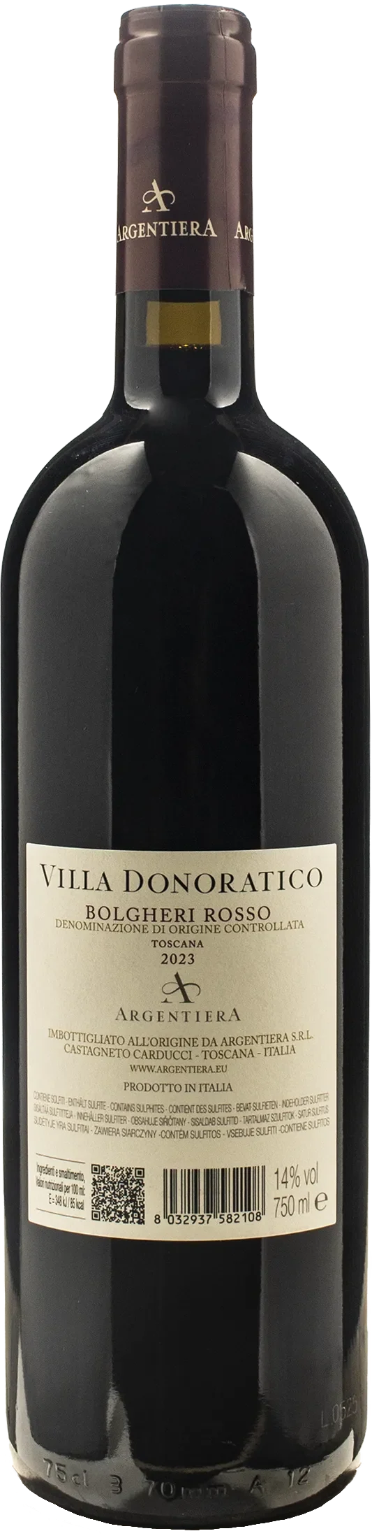 Argentiera Bolgheri Rosso Villa Donoratico 2023