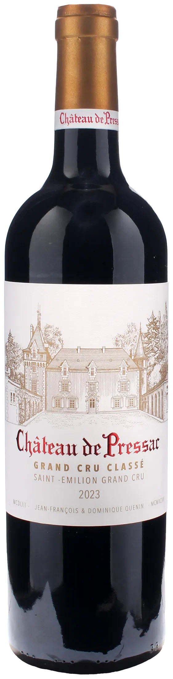 Chateau de Pressac Saint Emilion Grand Cru Classe 2023