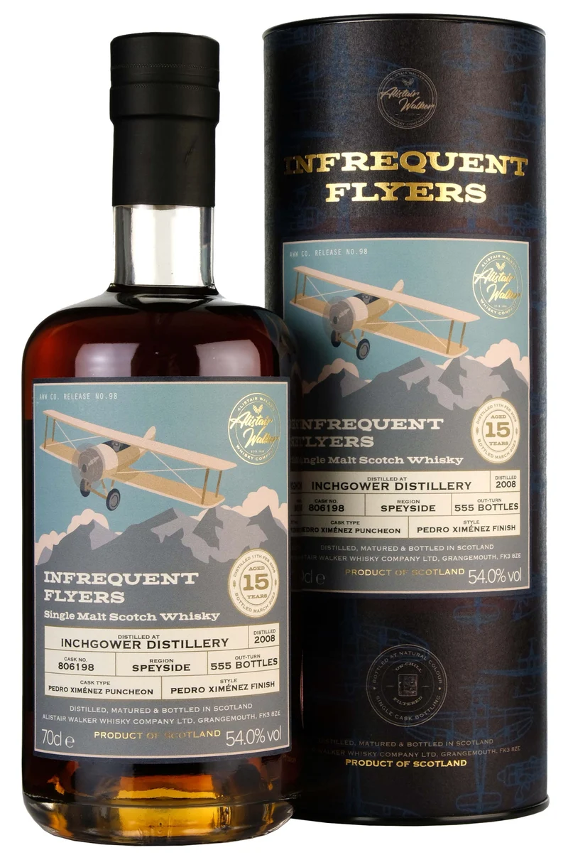Inchgower 2008-2023 | 15 Year Old Infrequent Flyers Single Cask 806198
