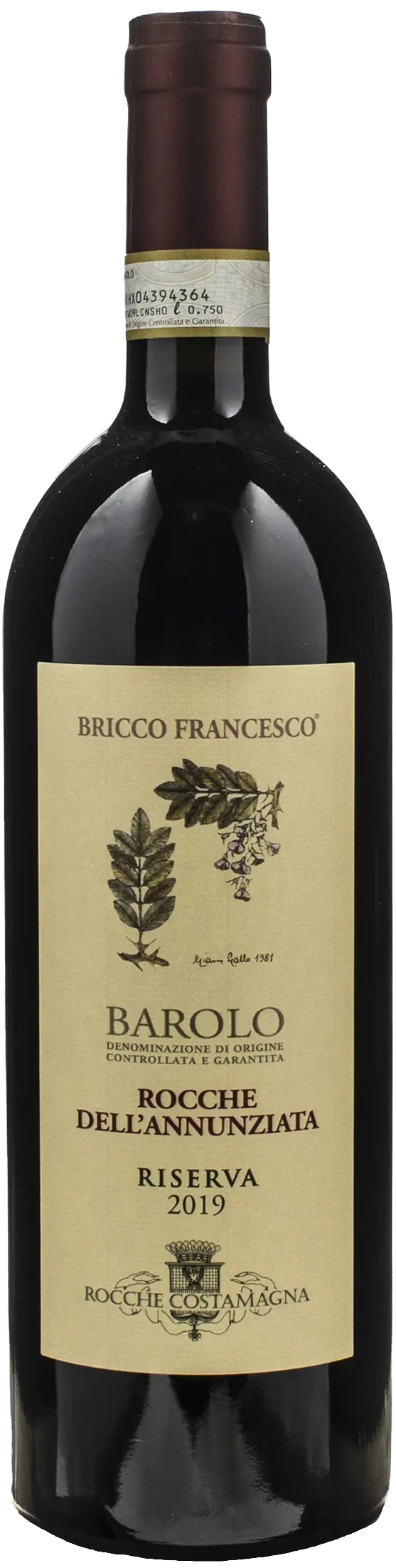 Rocche Costamagna Barolo Rocche dell'Annunziata Bricco Francesco Riserva 2019