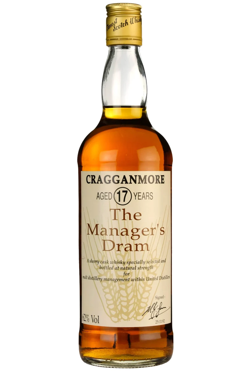 Cragganmore 17 Year Old The Manager's Dram 1992 Release