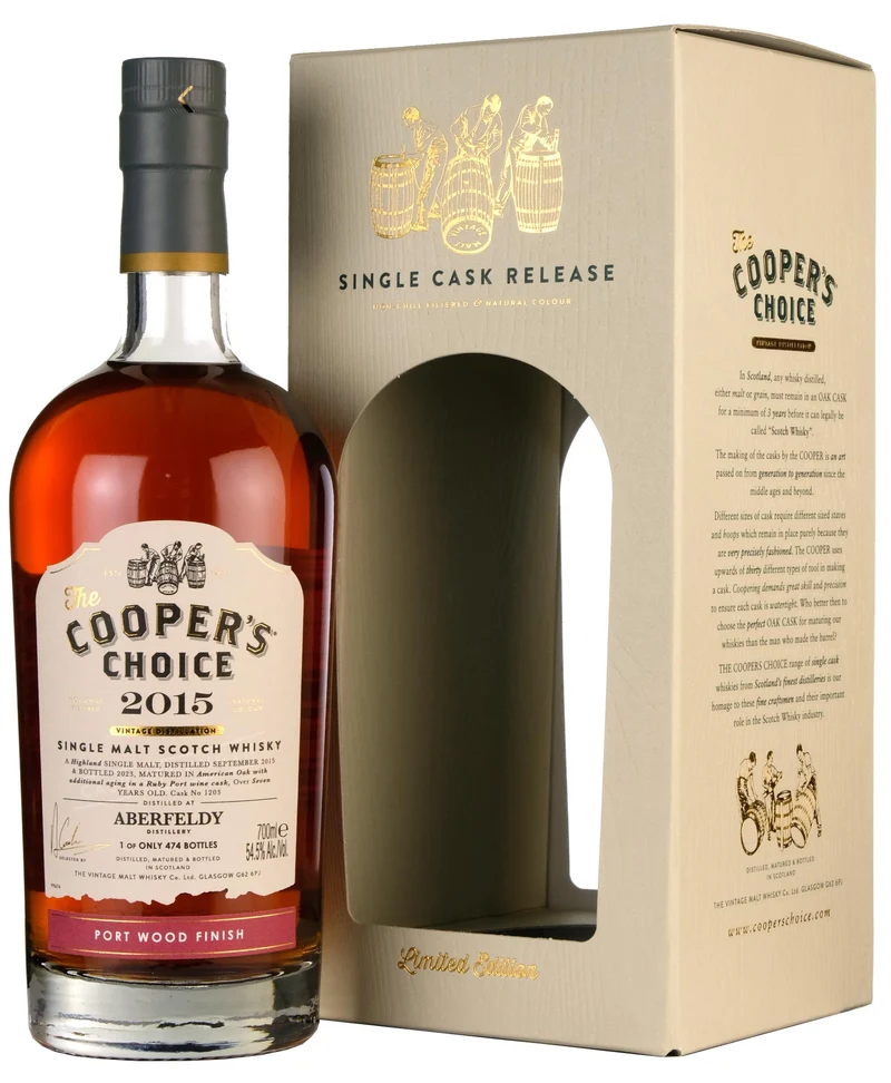 Aberfeldy 2015-2023 | 7 Year Old Cooper's Choice Single Cask 1203