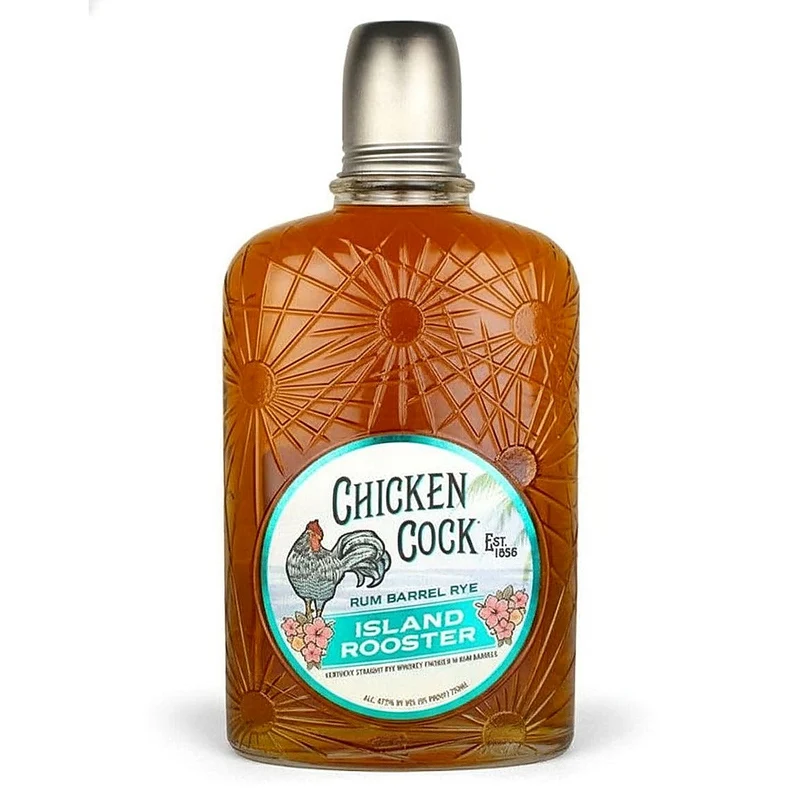 Chicken Cock Island Rooster Rum Barrel Rye Whiskey