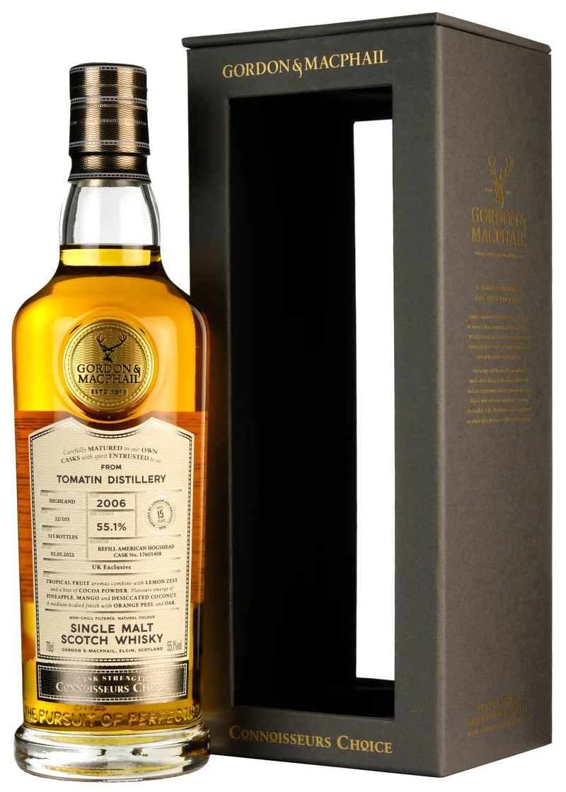 Tomatin 2006-2022 | 15 Year Old Gordon & MacPhail Connoisseurs Choice Single Cask 17601408 UK Exclusive