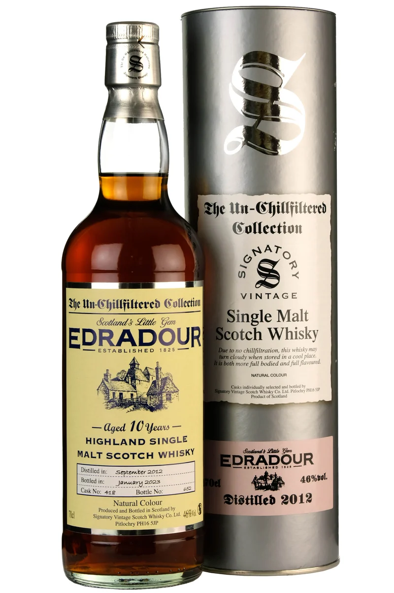 Edradour 2012-2023 | 10 Year Old Signatory Vintage Un-Chillfiltered Collection Single Cask 418