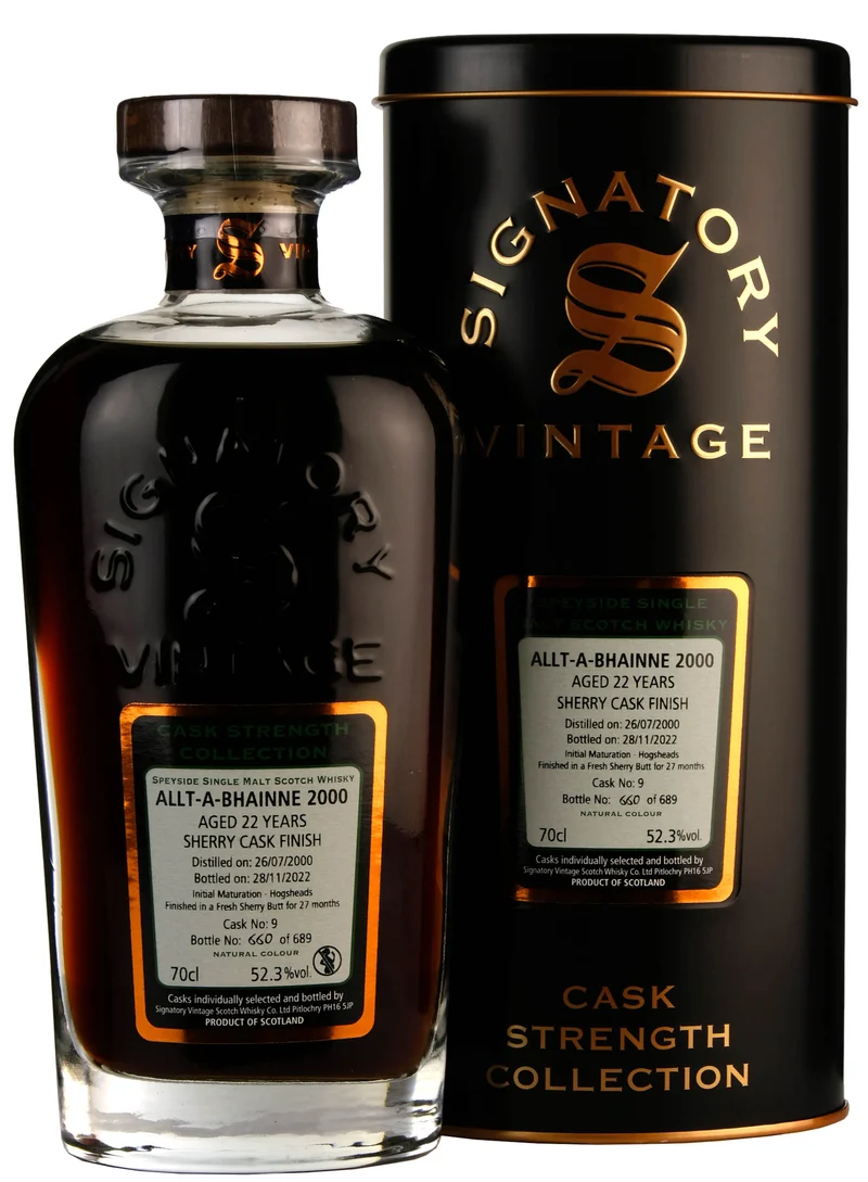 Allt-A-Bhainne 2000-2022 | 22 Year Old Signatory Vintage Cask Strength Collection Single Cask 9
