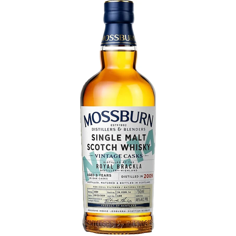 Mossburn 9 Year Royal Brackla Distillery Vintage Casks No. 14