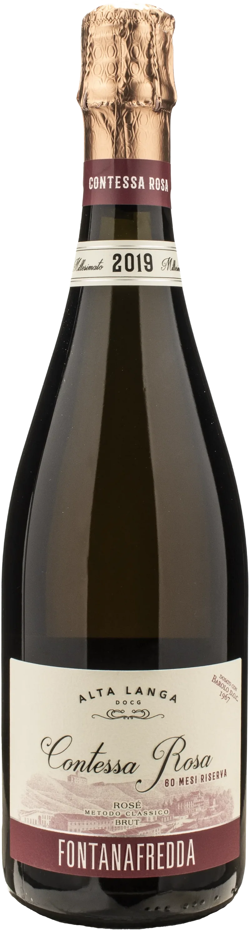 Fontanafredda Alta Langa Riserva Contessa Rosa Brut 60 Mesi 2019