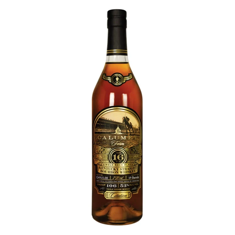 Calumet Farm 16 Year Single Rack Black Bourbon Whiskey