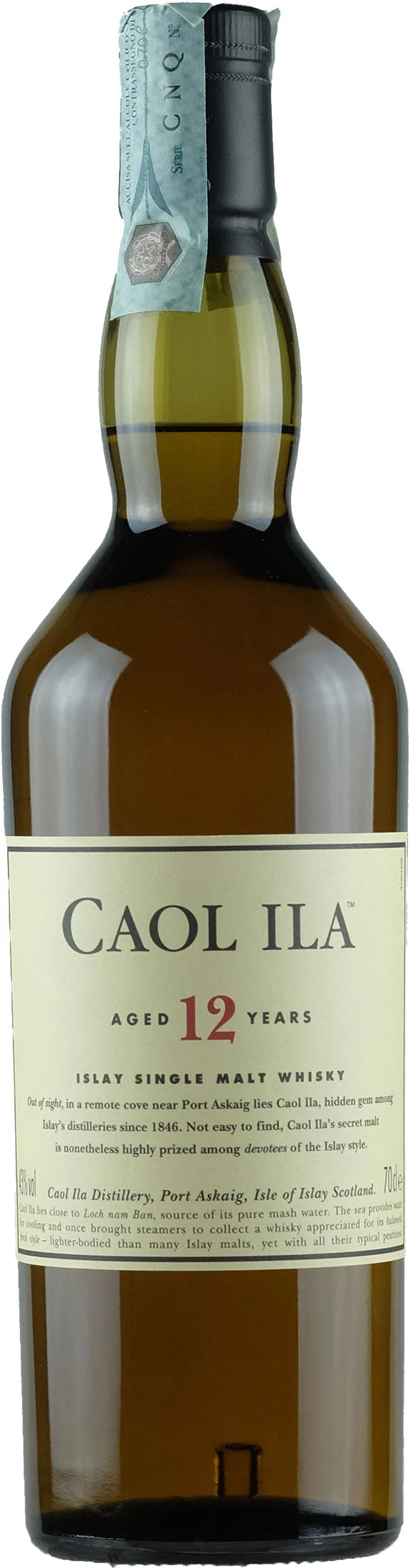 Caol Ila Islay Single Malt Whisky 12 Y.O. 0.7L