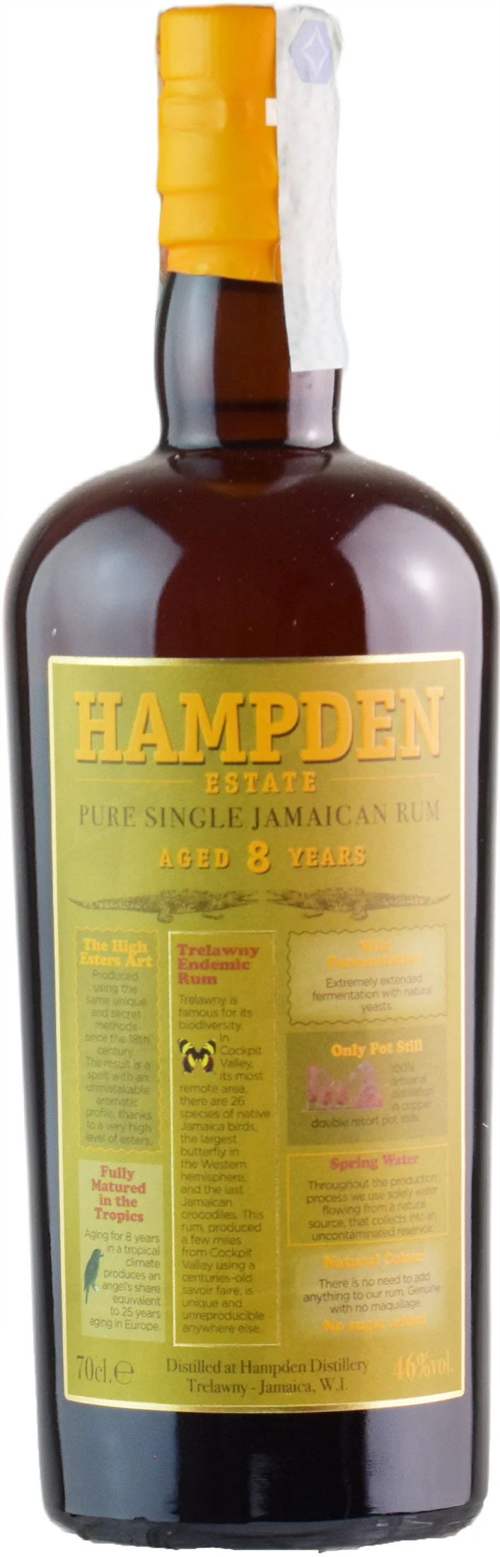 Hampden Estate Jamaican Pure Single Jamaican Rum 8 Y.O. 0.7L