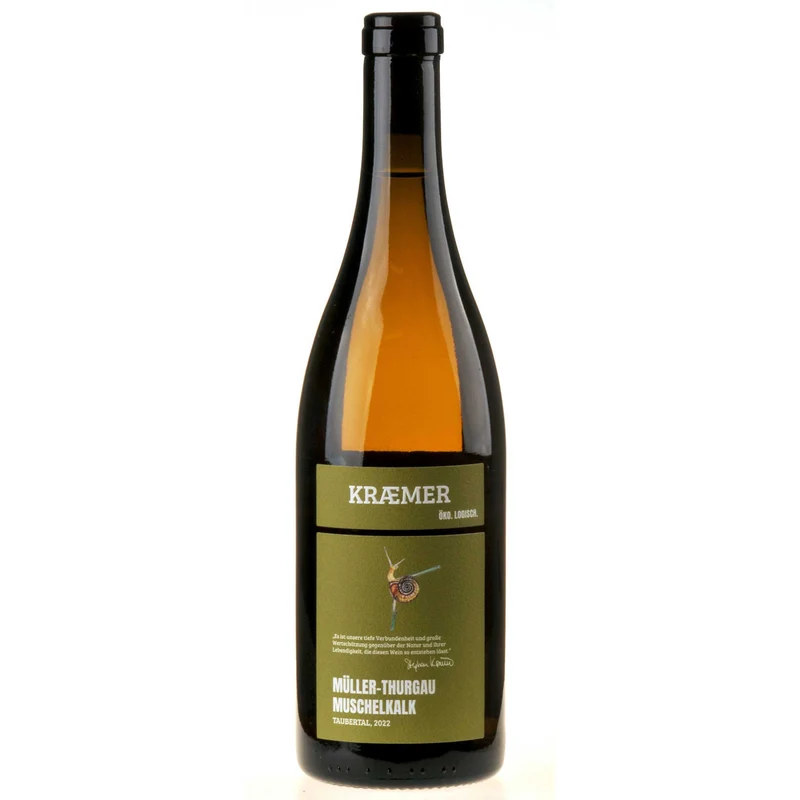 Ökologischer Land- & Weinbau KRAEMER Müller-Thurgau Muschelkalk Bio 2022 white