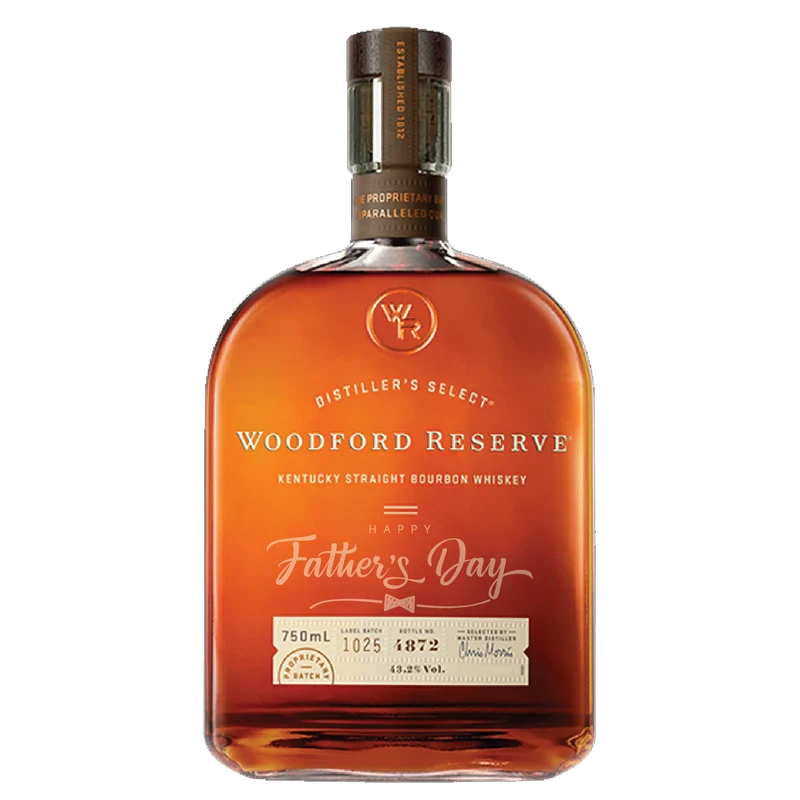 Woodford Reserve Bourbon Happy Father's Day Custom Engraved Gift