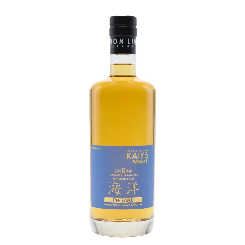Kaiyo The Ramu Aged 8 Year Japanese Mizunara Oak Rum Barrel Finish Whiskey Wood Library Series