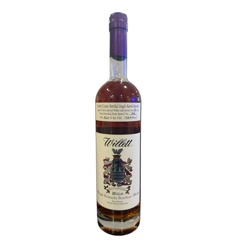 Willett Family Estate Single Barrel Bourbon 15 Year Old #760 125.2 124.4 (Sourced)