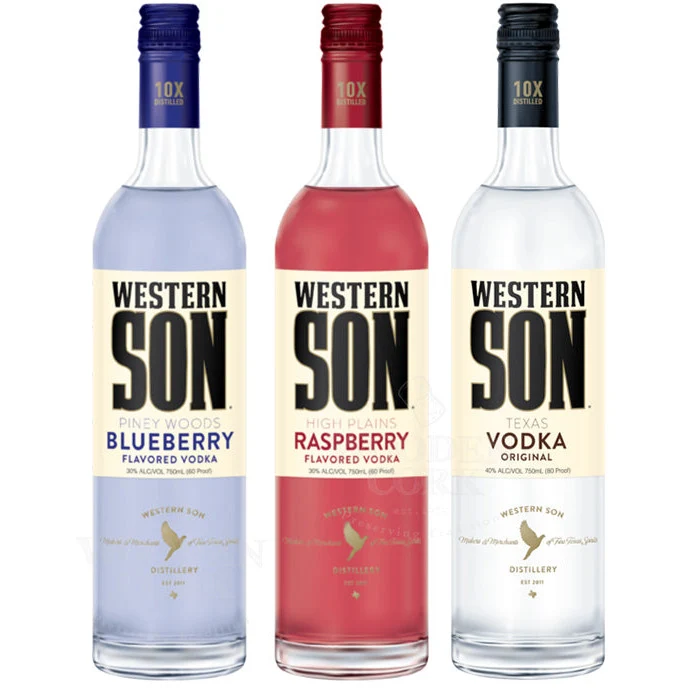 Western Son Blueberry & Raspberry & Original Vodka Bundle