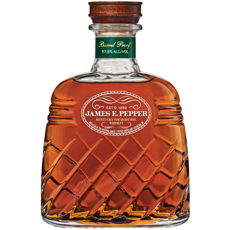 James E. Pepper Decanter Barrel Proof Rye