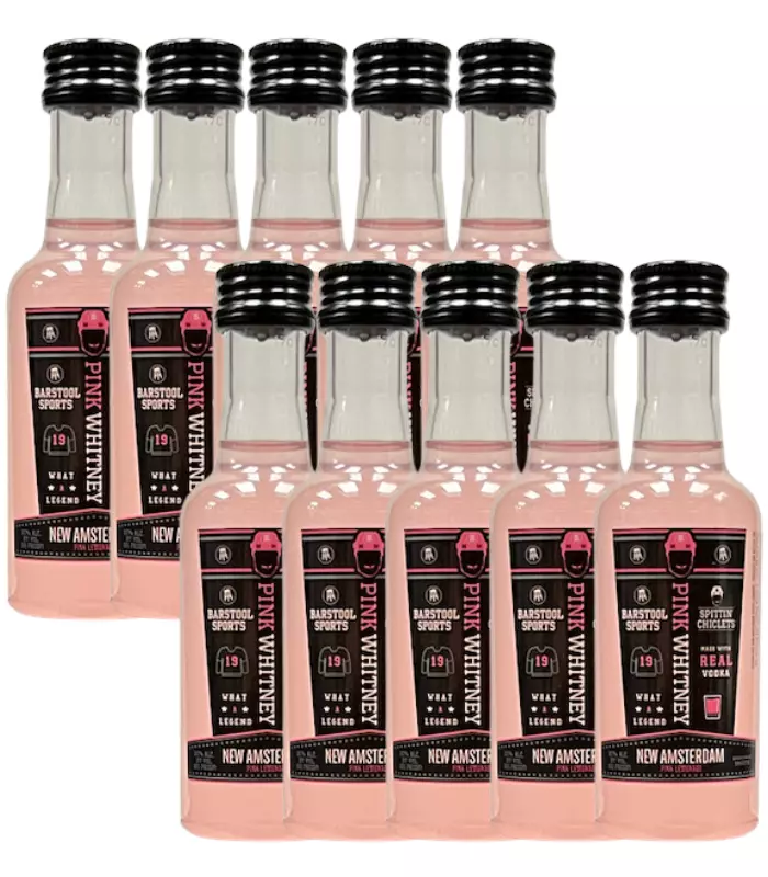 New Amsterdam Pink Whitney Vodka Shooters 10 x 50ml