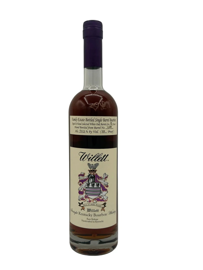 Willett Family Estate Single Barrel Bourbon 15 Year Old #1308 121 Proof (DARK SIDE OF THE MOON) SIGNED by LeNell