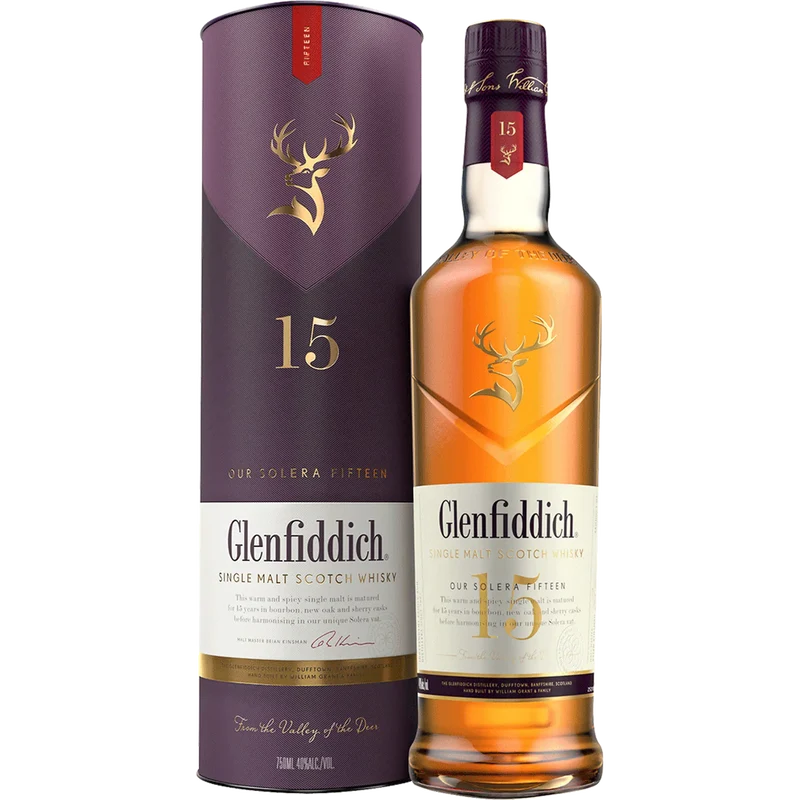 Glenfiddich 15 Year Old Single Malt Scotch Whiskey