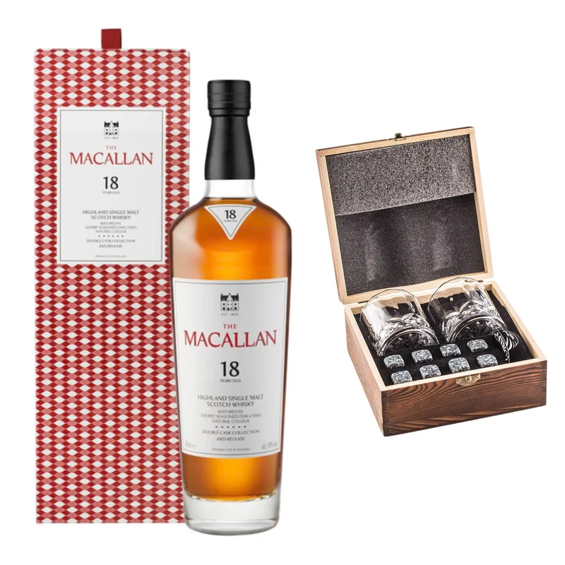 The Macallan Scotch Single Malt 18 Year Double Cask With Gift