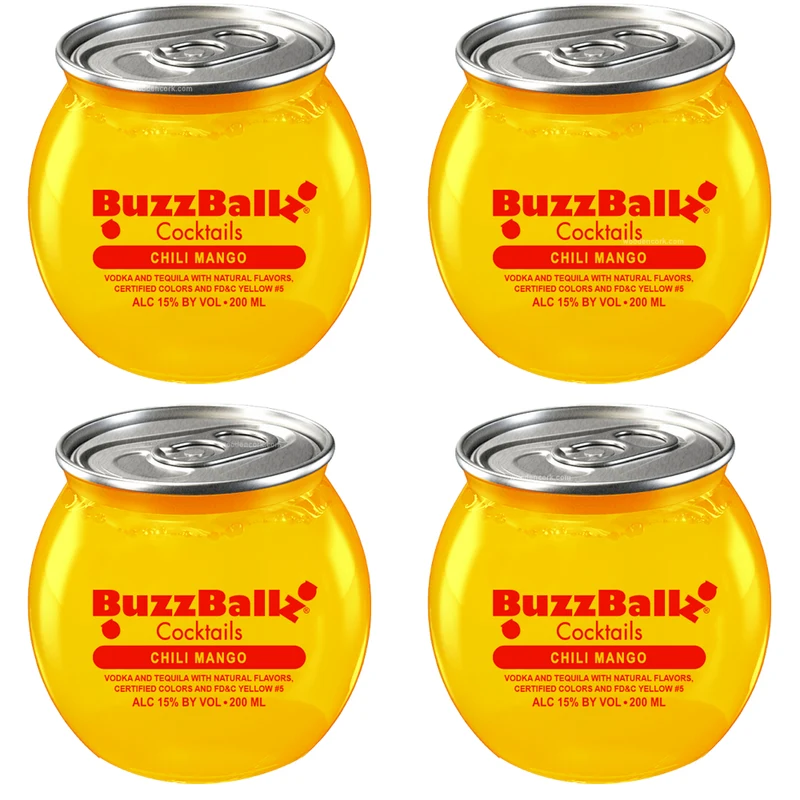 BuzzBallz Chili Mango Pre-Mixed Cocktails 4-Pack