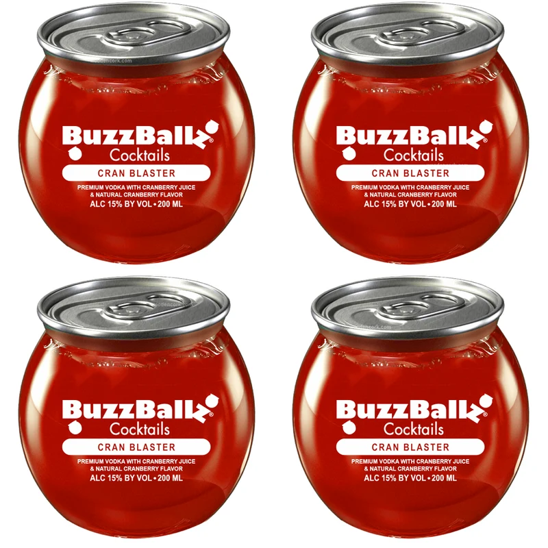 BuzzBallz Cran Blaster Pre-Mixed Cocktails 4-Pack