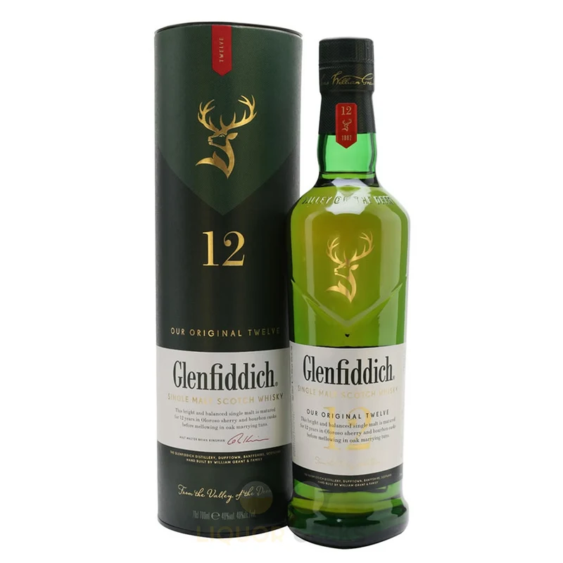 Glenfiddich 12 Year Old Single Malt Scotch Whiskey