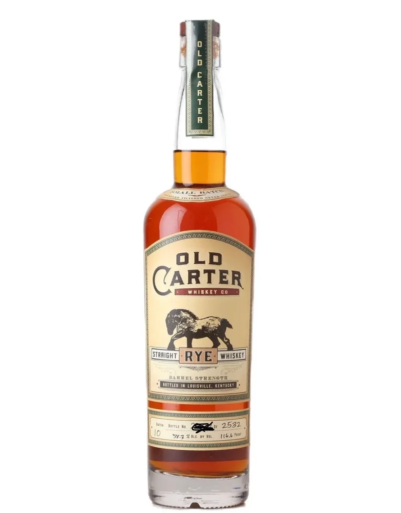 Old Carter Straight Rye Whiskey Batch #10 116.6 Proof