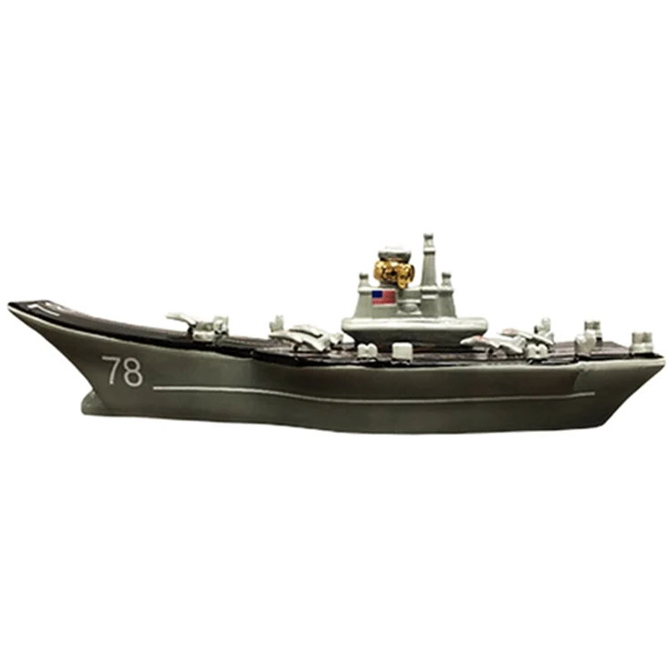 Open Sea Aircraft Carrier Ceramic Bourbon Bottle 1.75L
