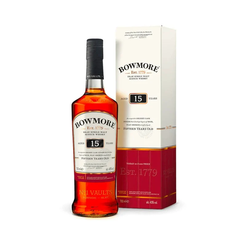 Bowmore 15 Year Old Sherry Cask Islay Single Malt Scotch Whisky