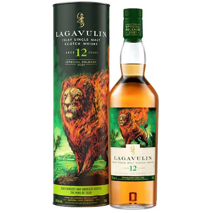 Lagavulin 12 Years The Lions Fire Scotch Whiskey 750ml