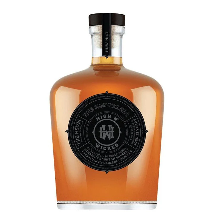 High N' Wicked 12 Years Old The Honorable Straight Bourbon Whiskey Finished In Ex-Cabernet Barrels