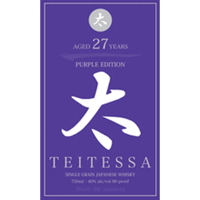 Teitessa Purple Edition 27 Years Old Single Grain Japanese Whiskey