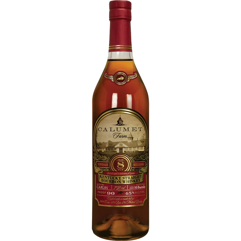 Calumet Farm 8 Year Old Kentucky Straight Bourbon Whiskey 90 Proof
