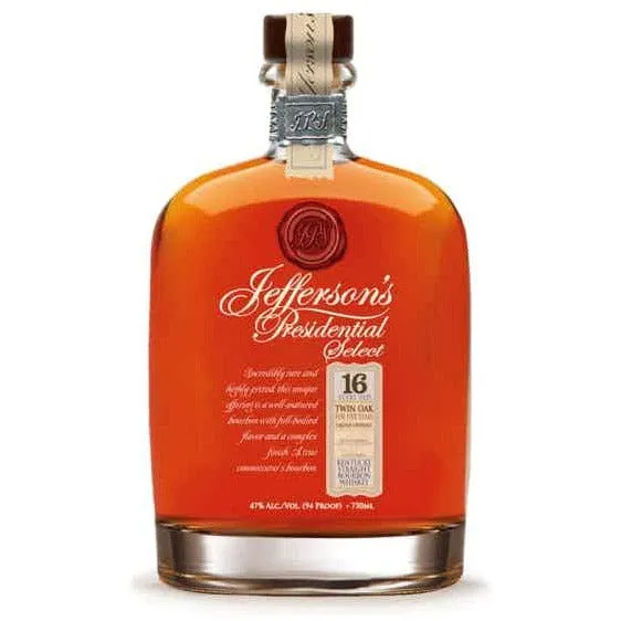 Jefferson's Presidential Select 16 Year Old Twin Oak Straight Bourbon Batch 1