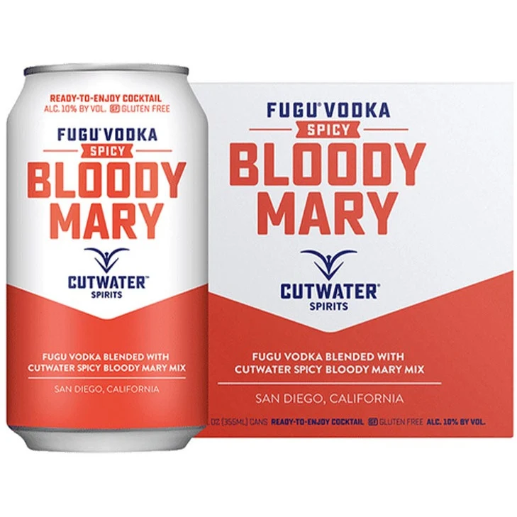 Cutwater Spicy Bloody Mary Canned Cocktail-4pk