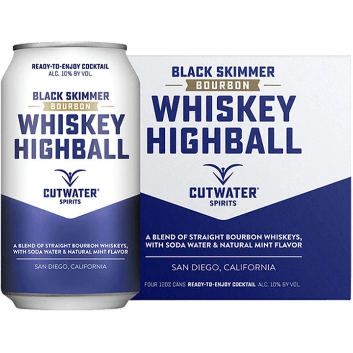 Cutwater Black Skimmer Whiskey Highball Canned Cocktail