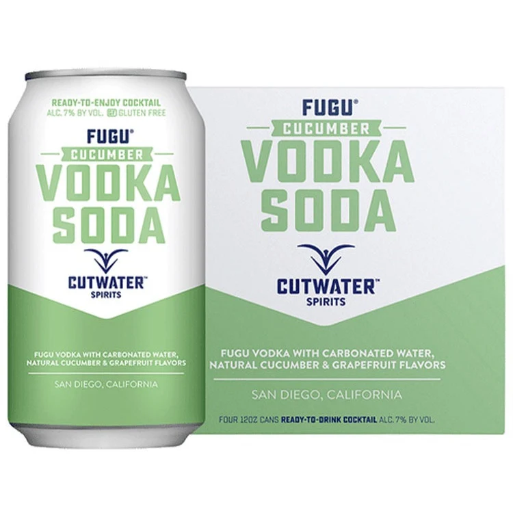 Cutwater Fugu Cucumber Vodka Soda Canned Cocktail