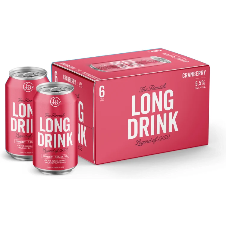 The Finnish Long Drink Company Cranberry Cocktail 6pk