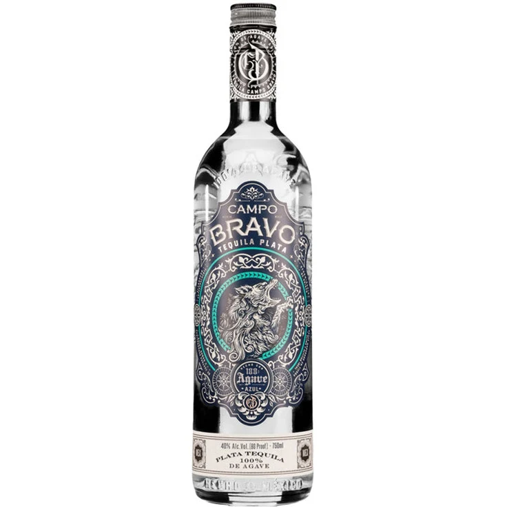 Campo Bravo Plata Tequila 100% de Agave 80 Proof